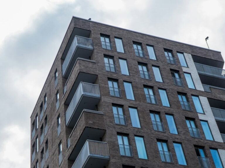 Modern apartment building in London